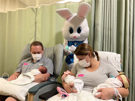 Easter Bunny pays early visit to NICU babies at St. David's